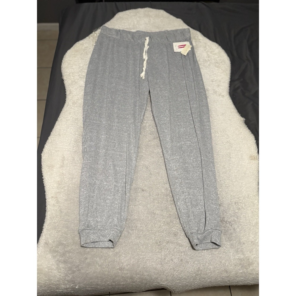 Bobbie Brooks Womens Plus Size 3X Heather Gray Jogger Lounge Sweatpants